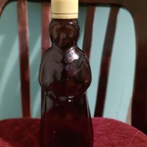Butterworth's Brown Glass Advertising Bottle Pancakes & Syrup Collectible